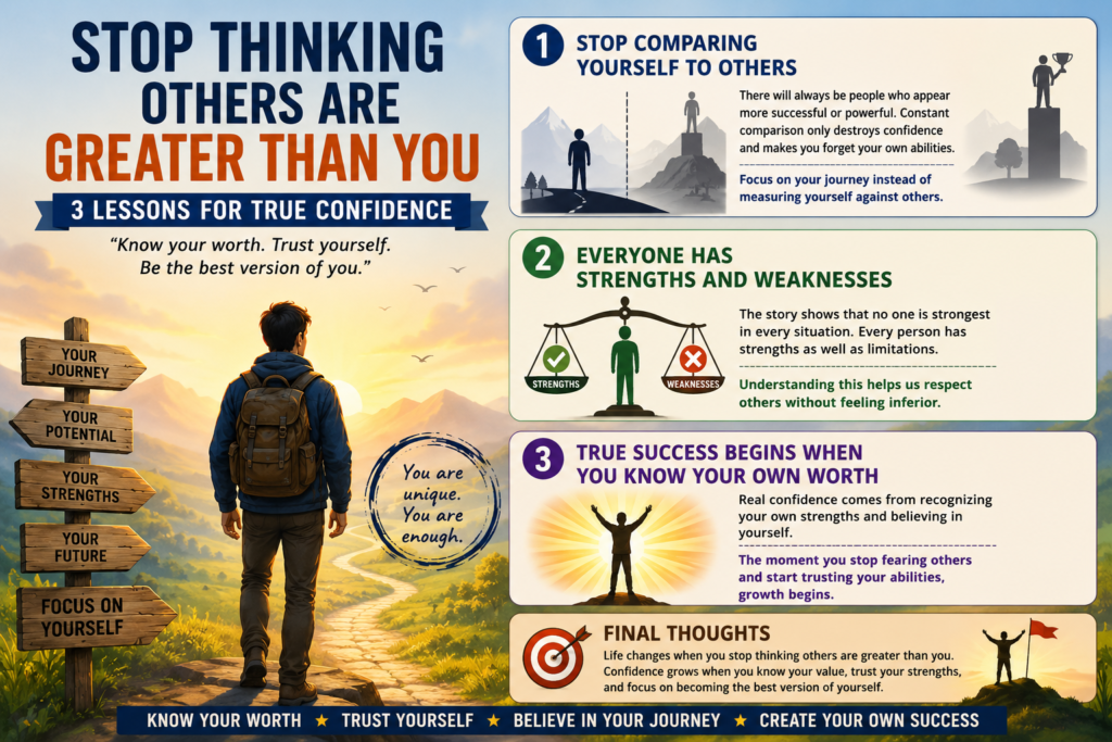 Stop Thinking Others Are Greater Than You