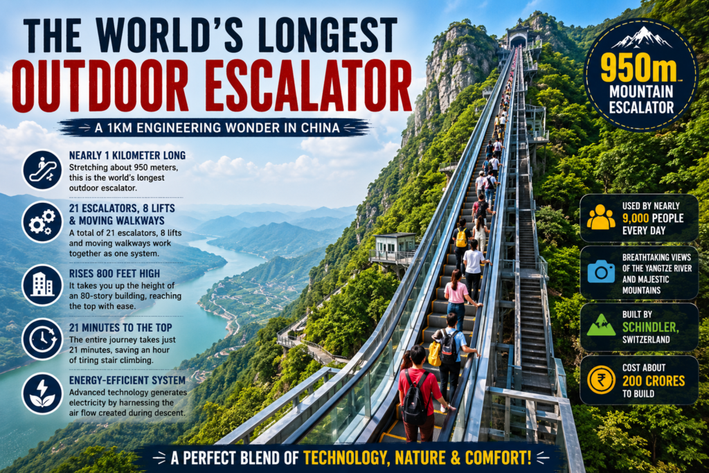 World's Longest Outdoor Escalator